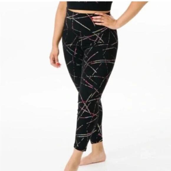 Zyia Active Abstract Hi Rise 7/8 Athletic Leggings Size 6 - Picture 2 of 14